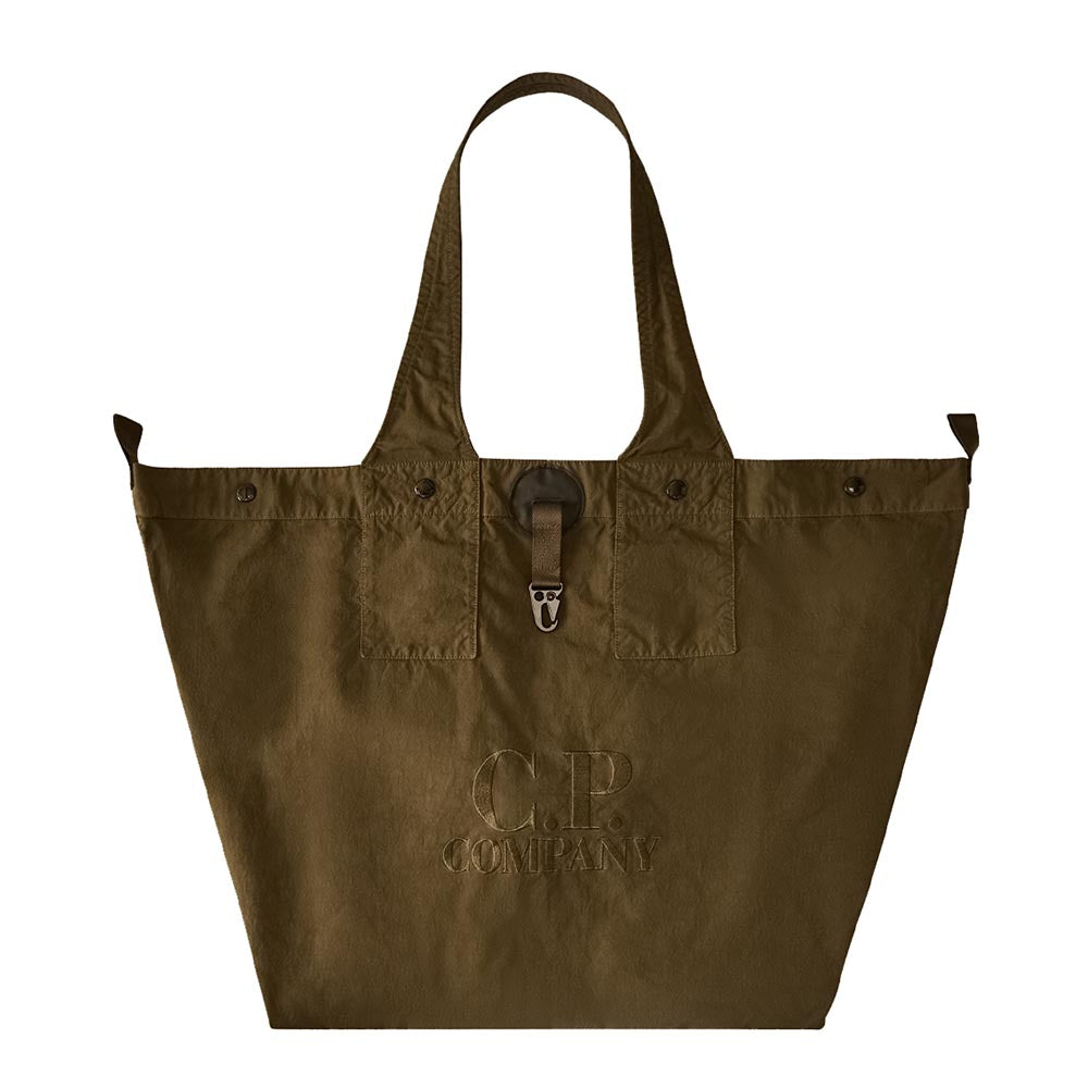 C.P. Company Twill left hand logo bag - Ivy Green | Kozmo Laze
