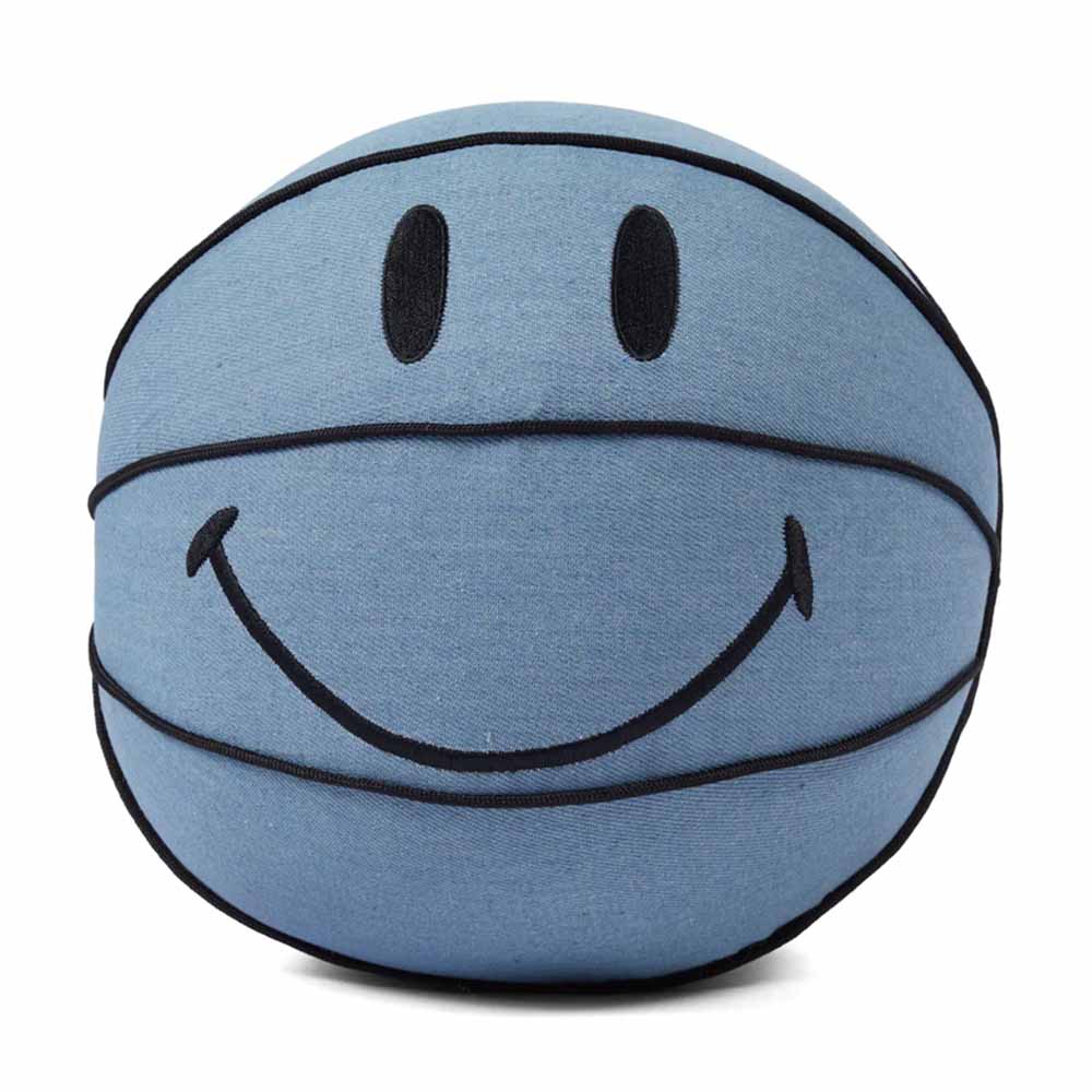 SMILEY DENIM PILLOW