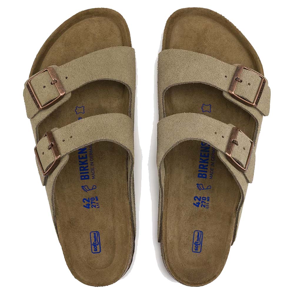 ARIZONA SOFT FOOTBED SUEDE LEATHER TAUPE