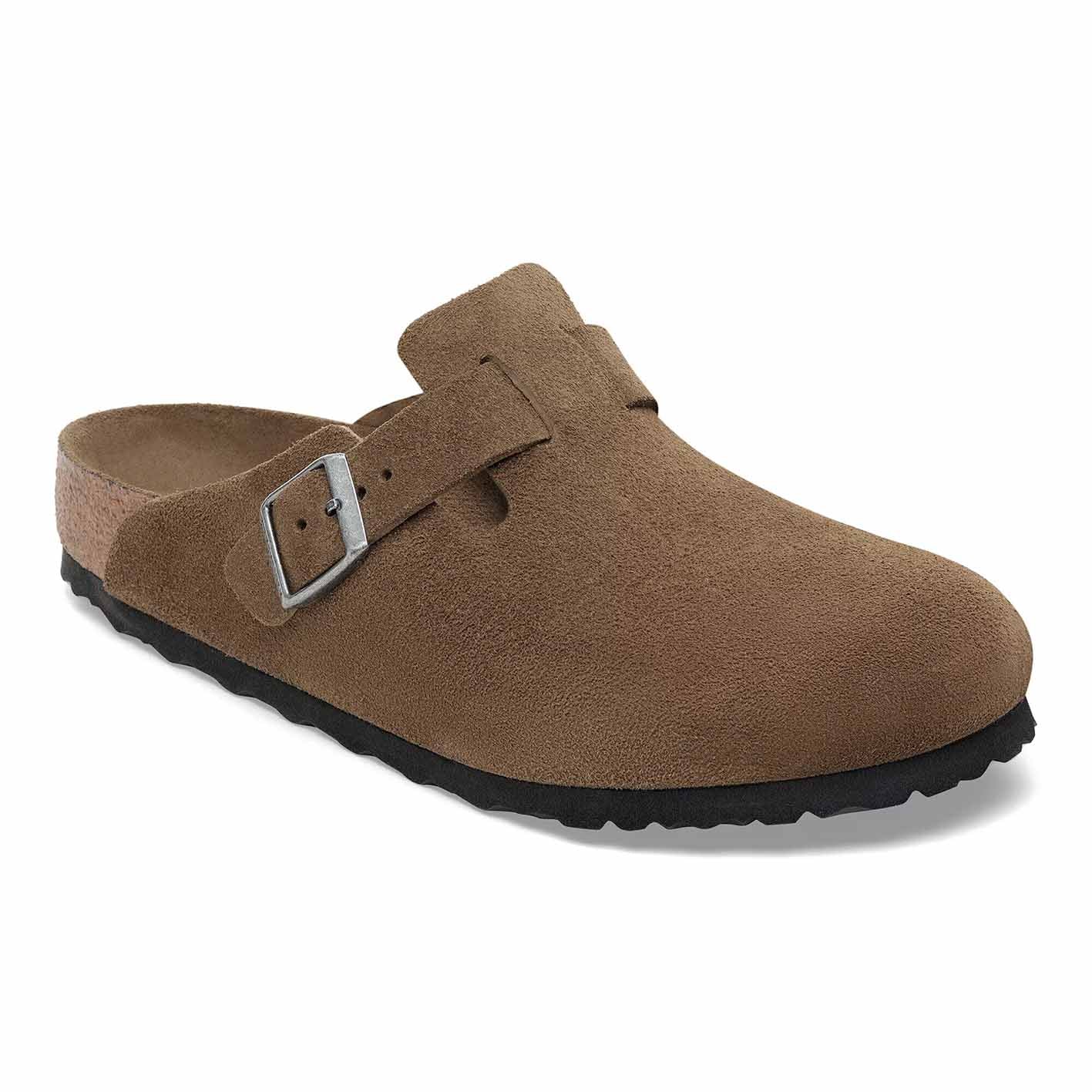 BOSTON SOFT FOOTBED DARK TEA TONAL SUEDE LEATHER