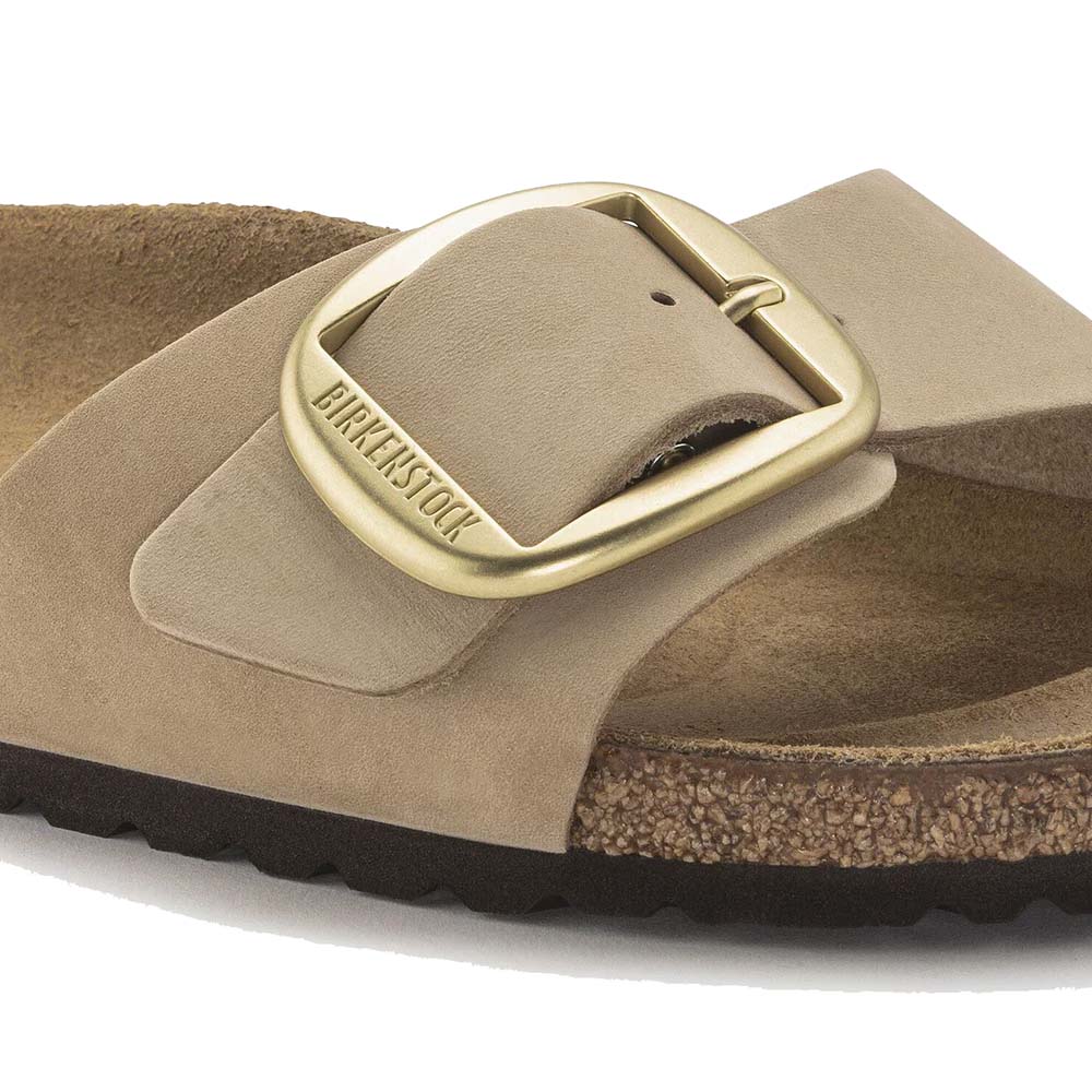 MADRID BIG BUCKLE NUBUCK LEATHER SANDCASTLE BEIGE