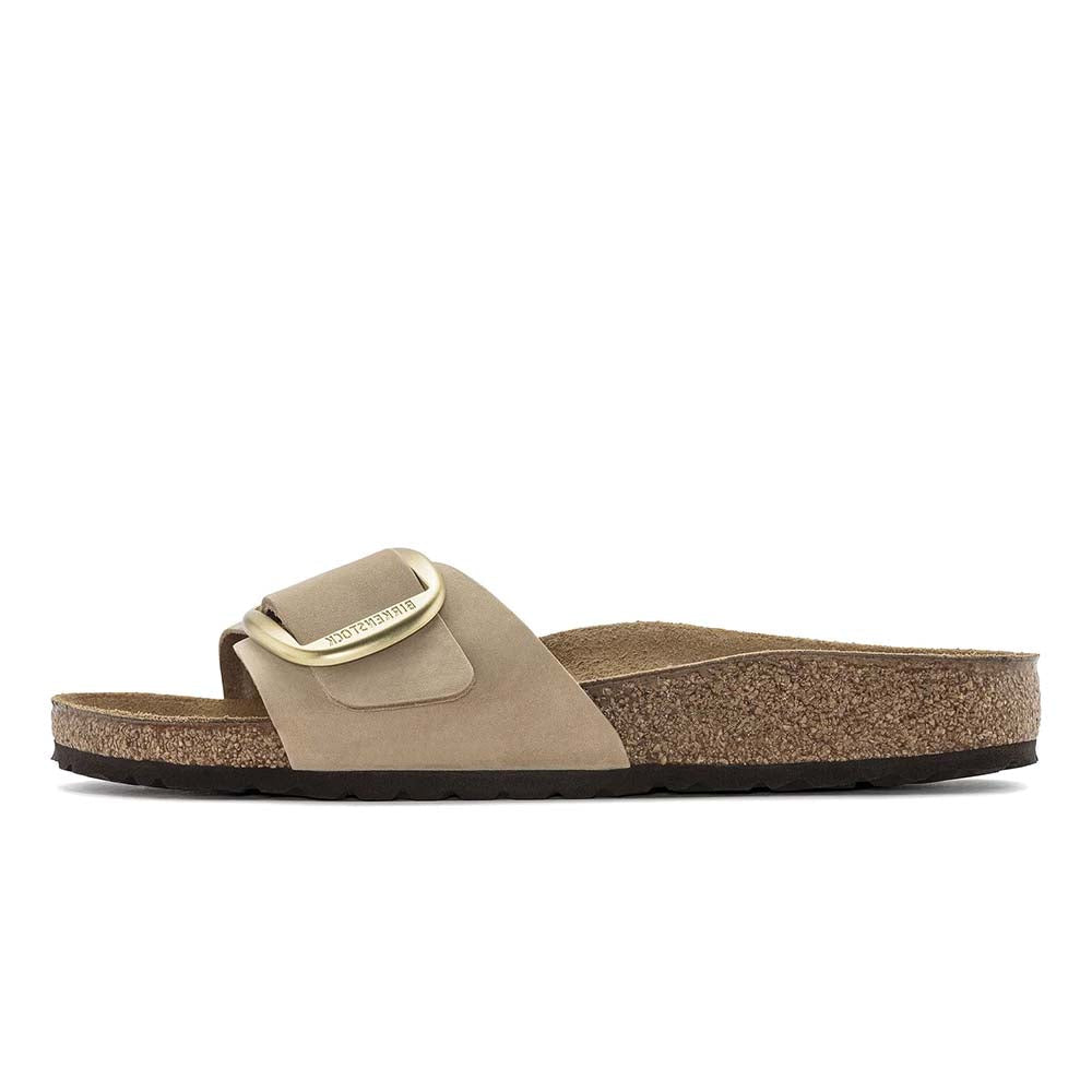 MADRID BIG BUCKLE NUBUCK LEATHER SANDCASTLE BEIGE