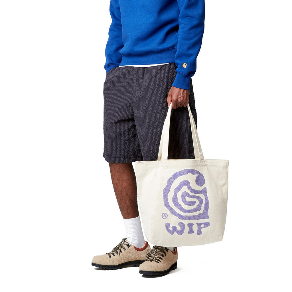 HELIX PRINT CANVAS GRAPHIC TOTE BAG