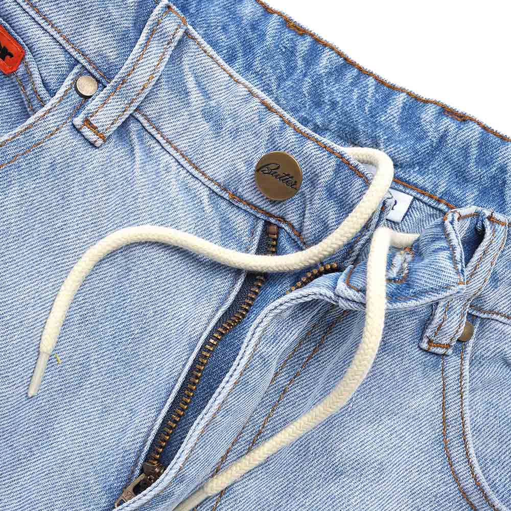 BAGGY DENIM SHORTS LIGHT BLUE