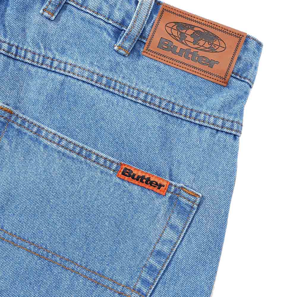 BAGGY DENIM SHORTS WASHED INDIGO