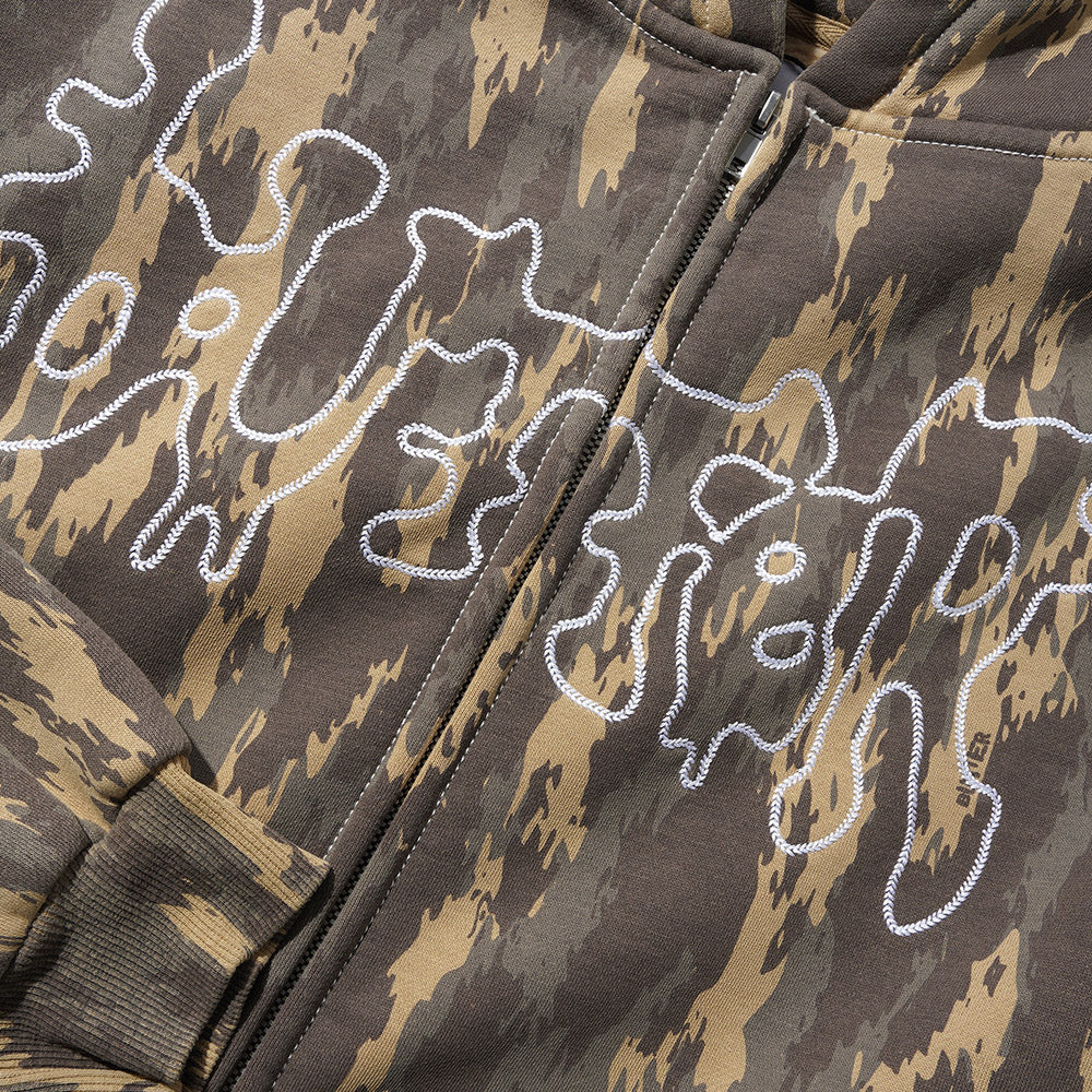 BLOTCH ZIP-THRU HOOD