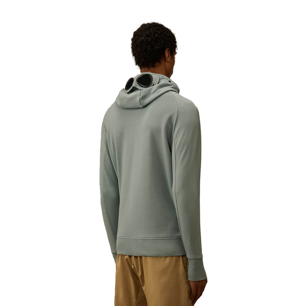 DIAGONAL RAISED FLEECE GOGGLE SWEATSHIRT