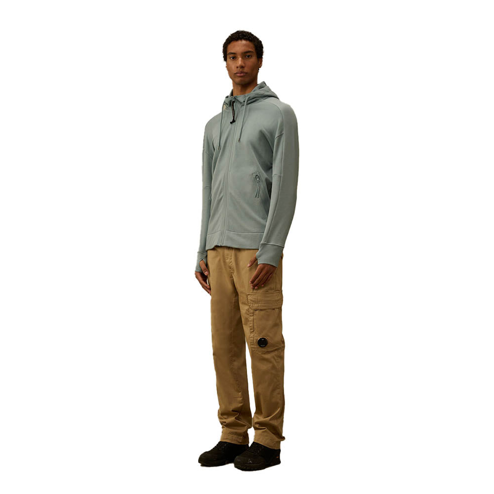 DIAGONAL RAISED FLEECE GOGGLE SWEATSHIRT