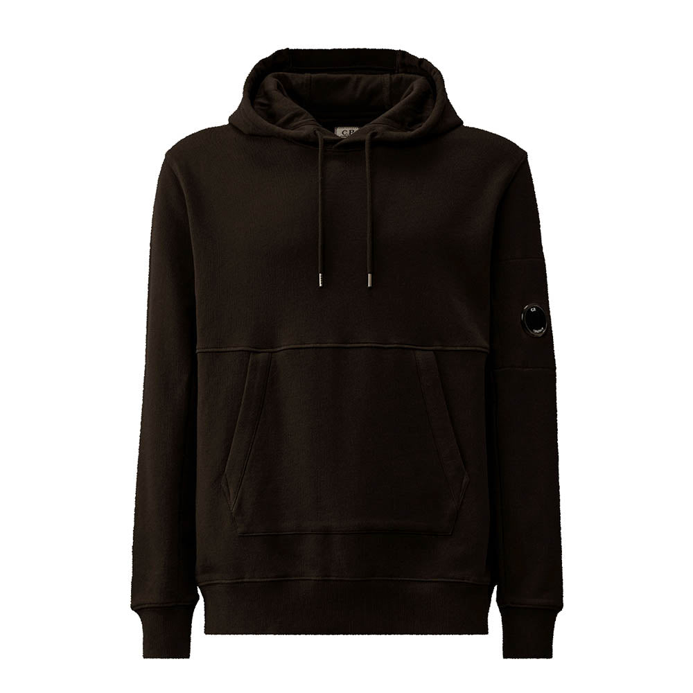 DIAGONAL RAISED FLEECE HOODED LENS SWEATSHIRT