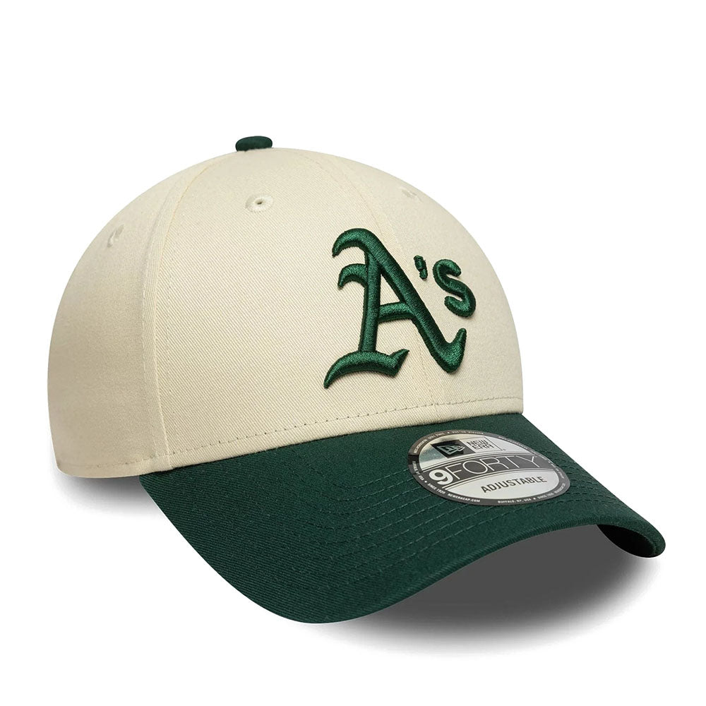OAKLAND ATHLETICS COLOUR BLOCK CREAM 9FORTY ADJUSTABLE CAP