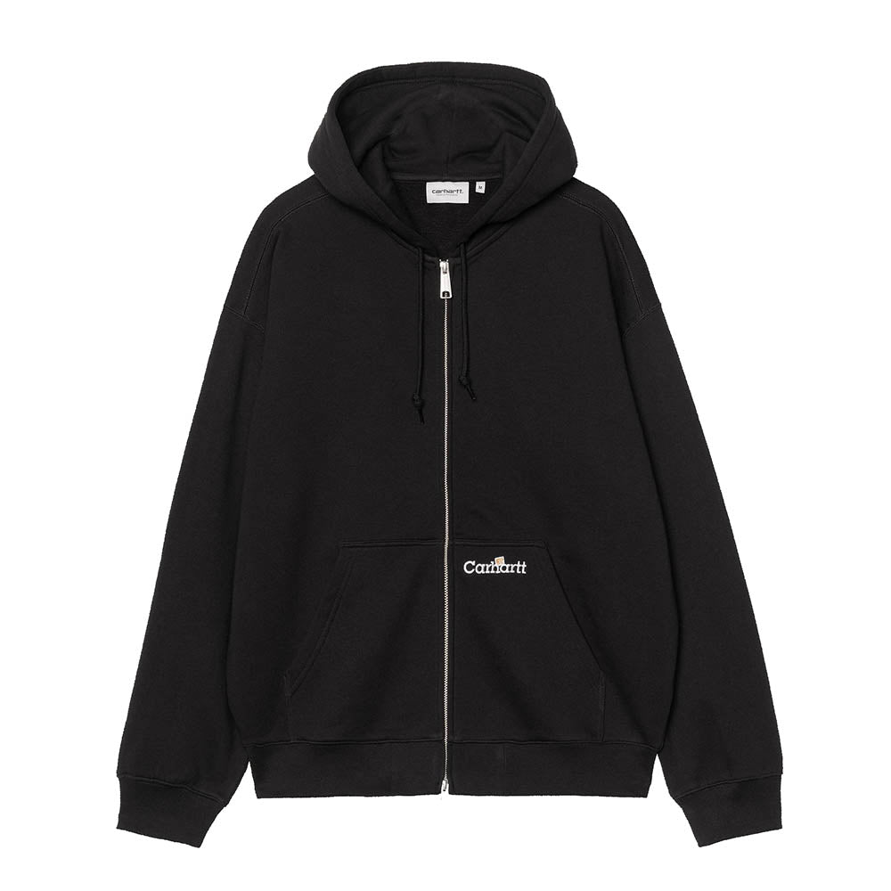 HOODED WIP LABEL SWEAT JACKET