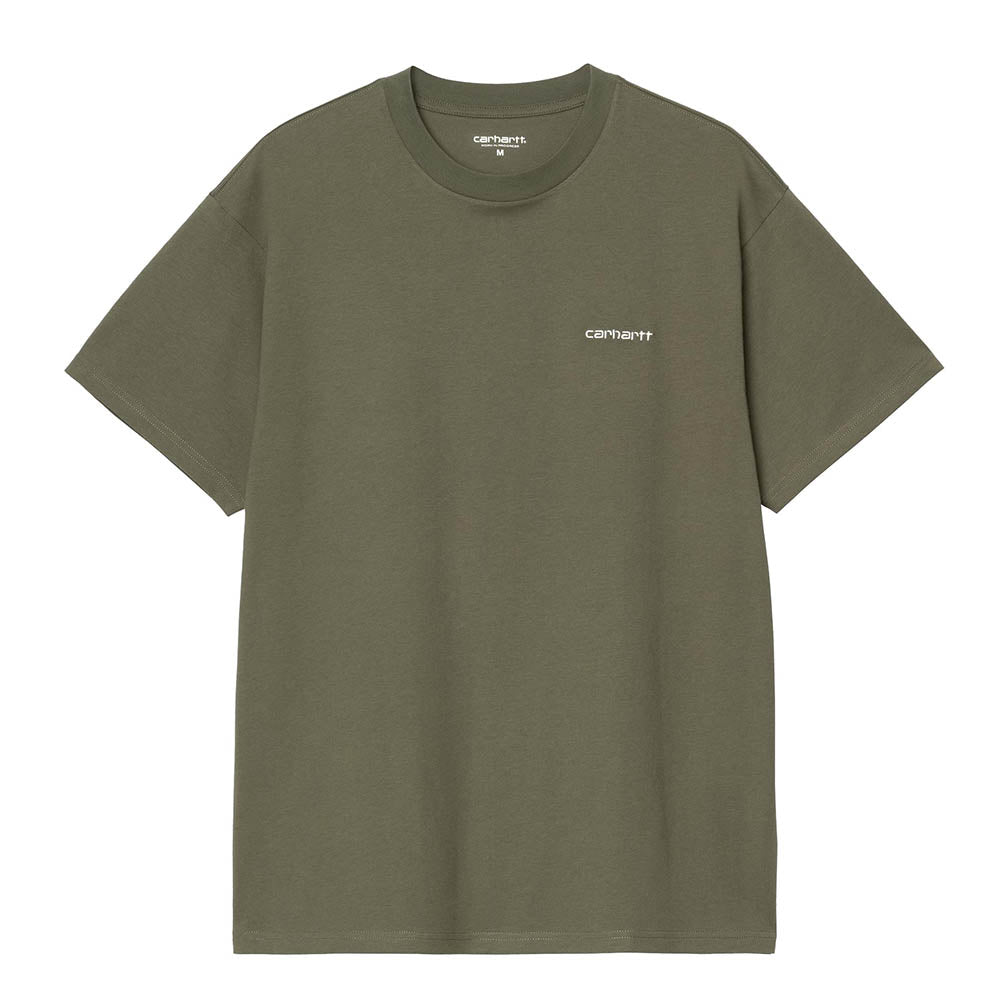 S/S SCRIPT EMBROIDERY T-SHIRT