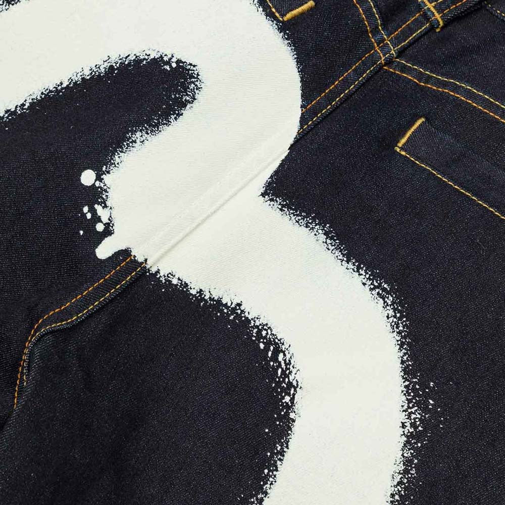 GRAFFITI DAICOCK PRINT REGULAR FIT DENIM SHORTS