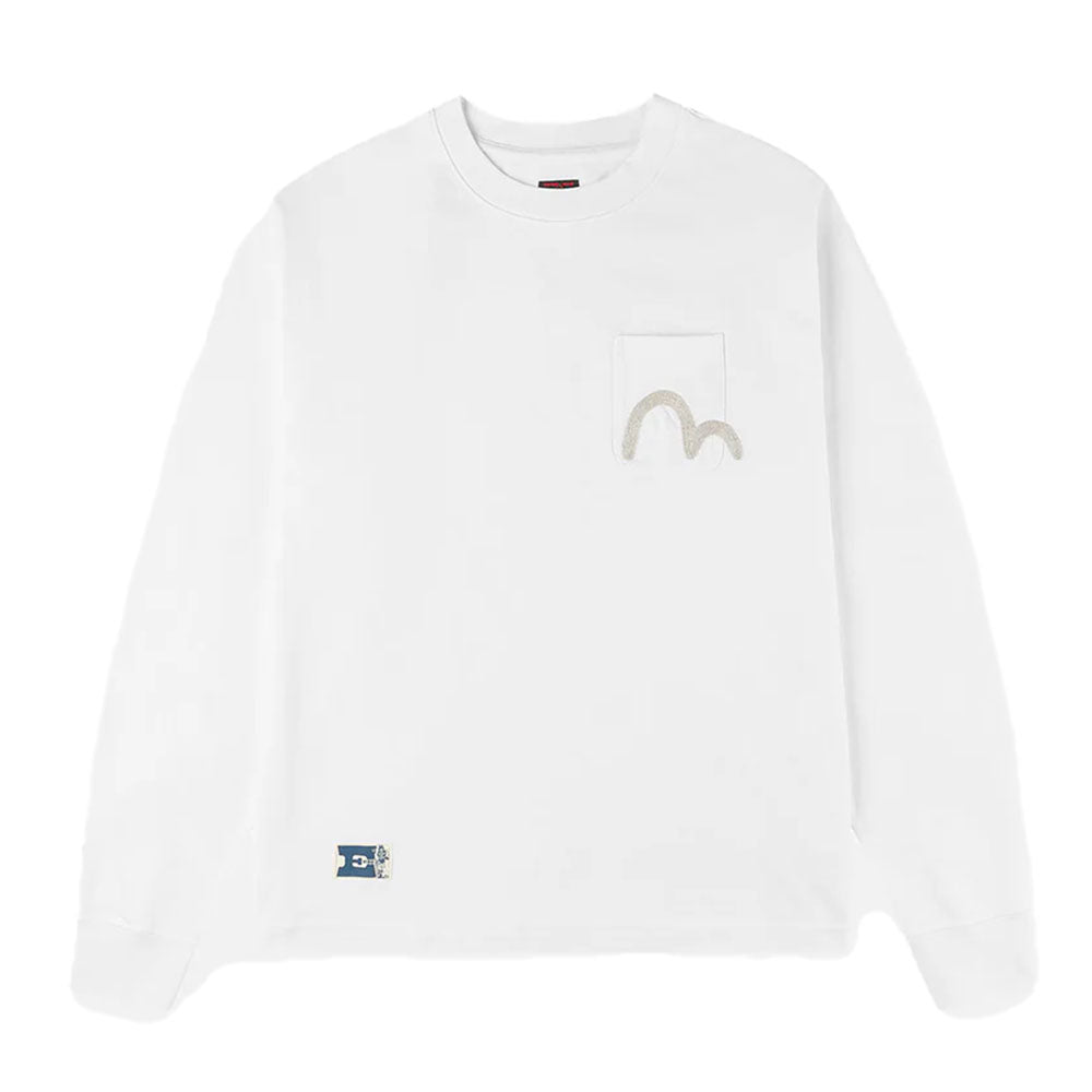 SEAGULL EMBROIDERY POCKET RELAX FIT LONG-SLEEVE T-SHIRT