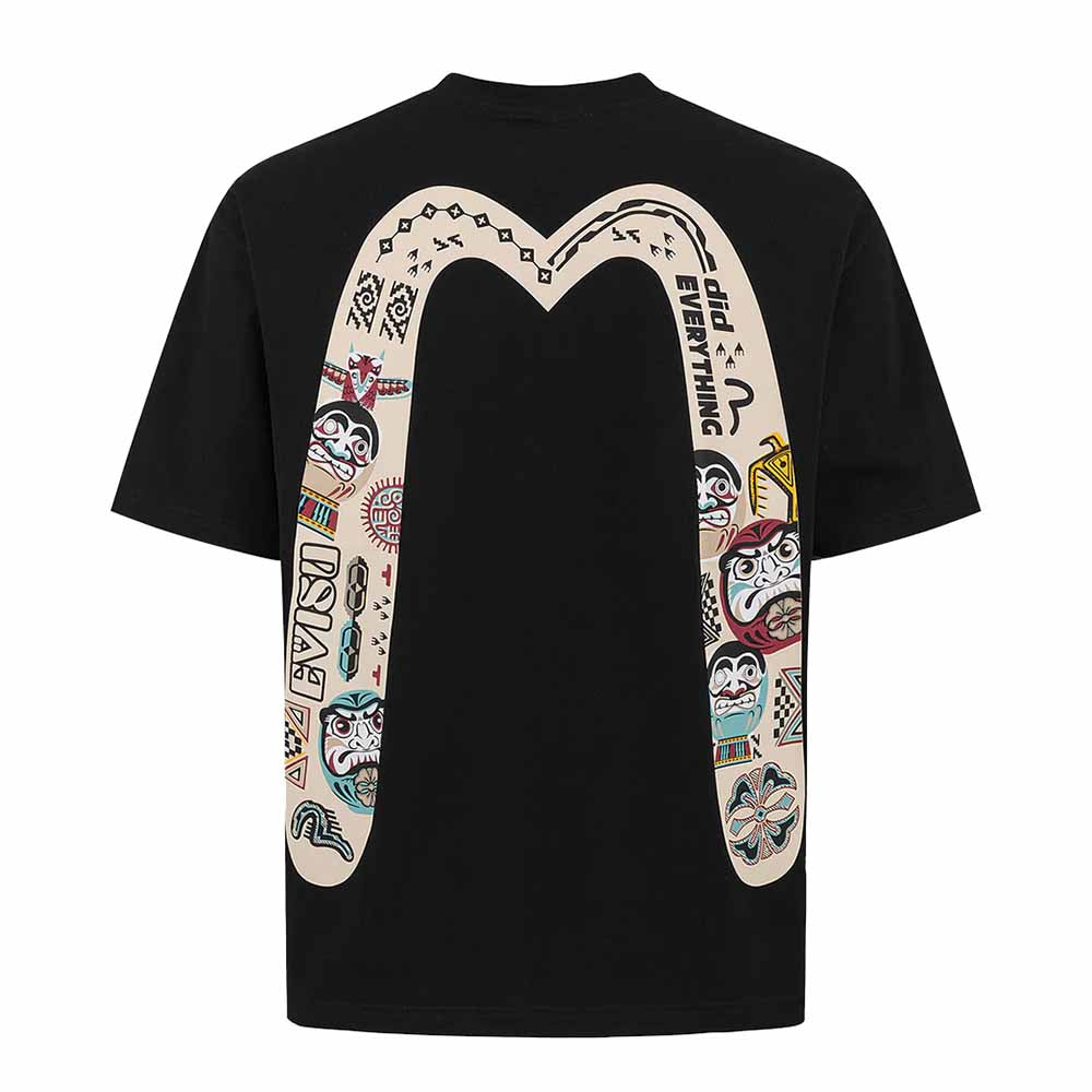 SLOGAN AND TOTEM DAICOCK PRINT RELAX FIT T-SHIRT