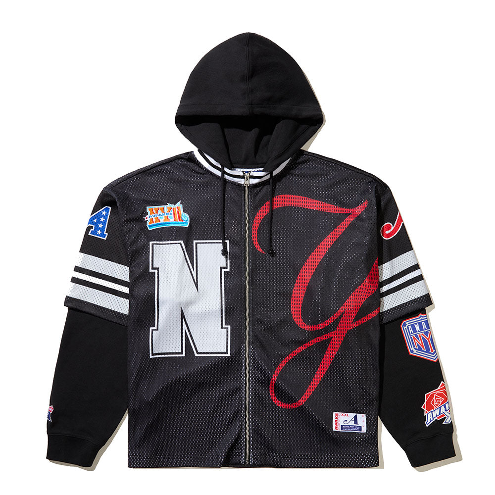 HEADCRACK CHAMPS JERSEY ZIP HOODIE
