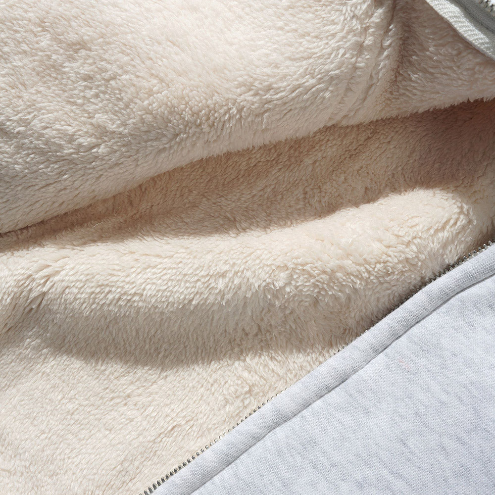 PILE LINED ZIP-THRU HOOD