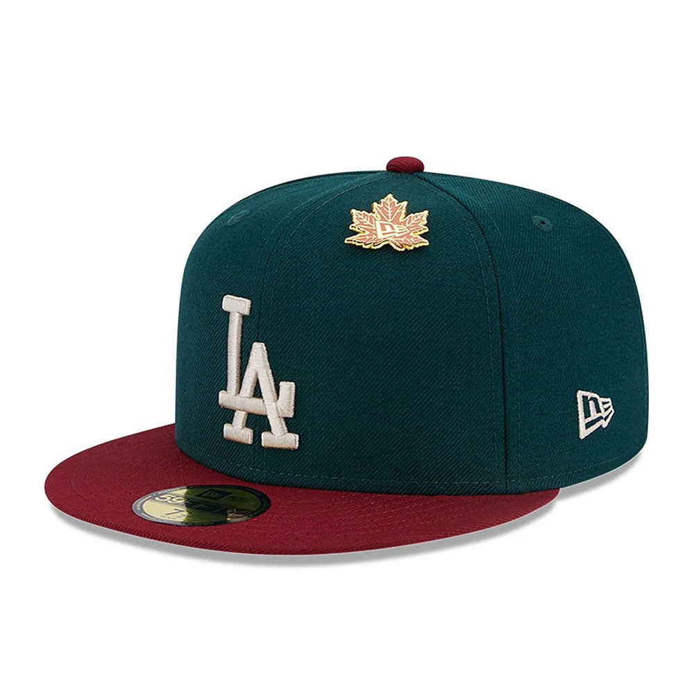 LA DODGERS MLB CONTRAST WORLD SERIES DARK GREEN 59FIFTY FITTED CAP