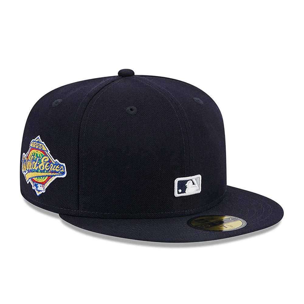 NEW YORK YANKEES REVERSE LOGO NAVY 59FIFTY FITTED CAP