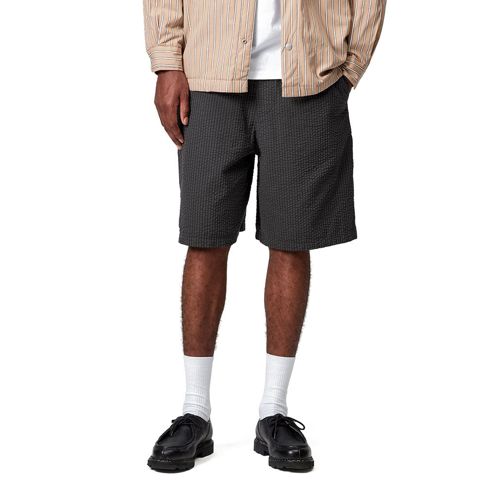 TOLAND SEERSUCKER SHORT BLACK