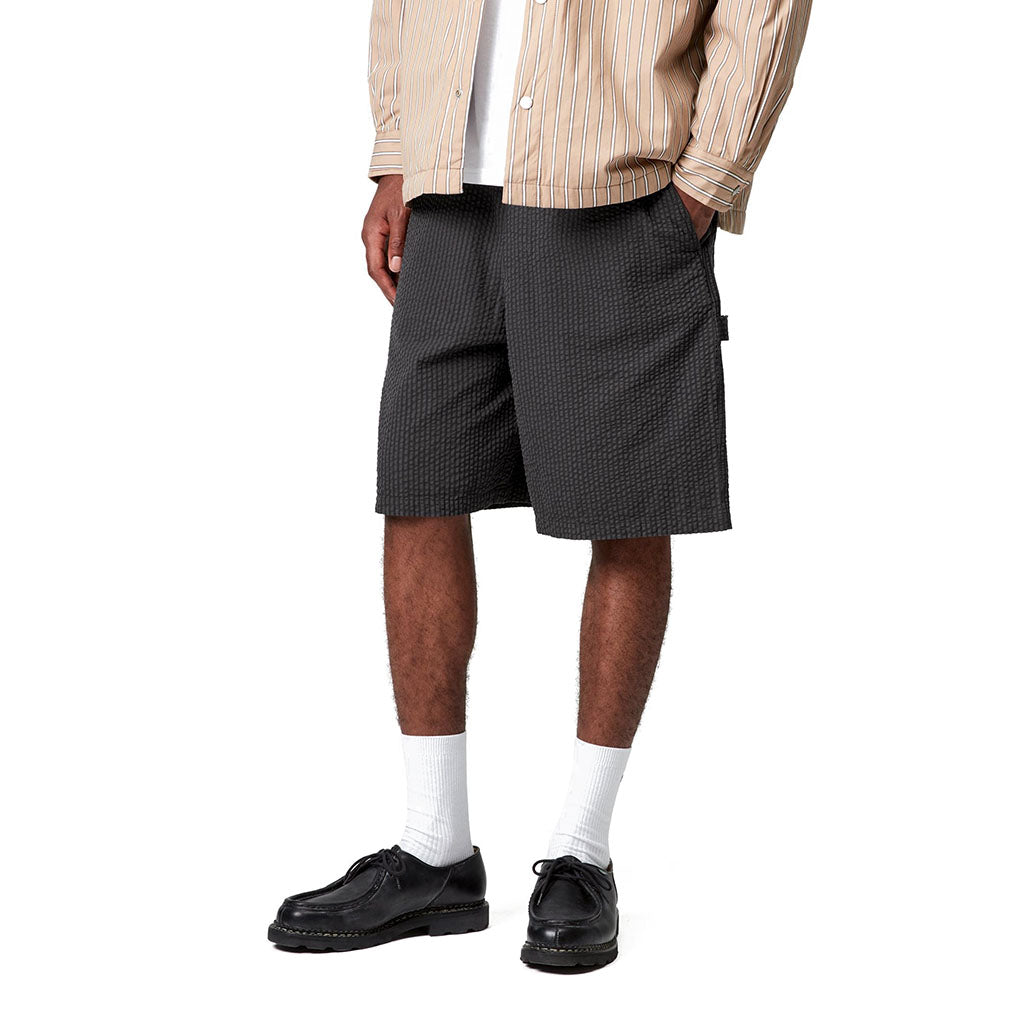 TOLAND SEERSUCKER SHORT BLACK