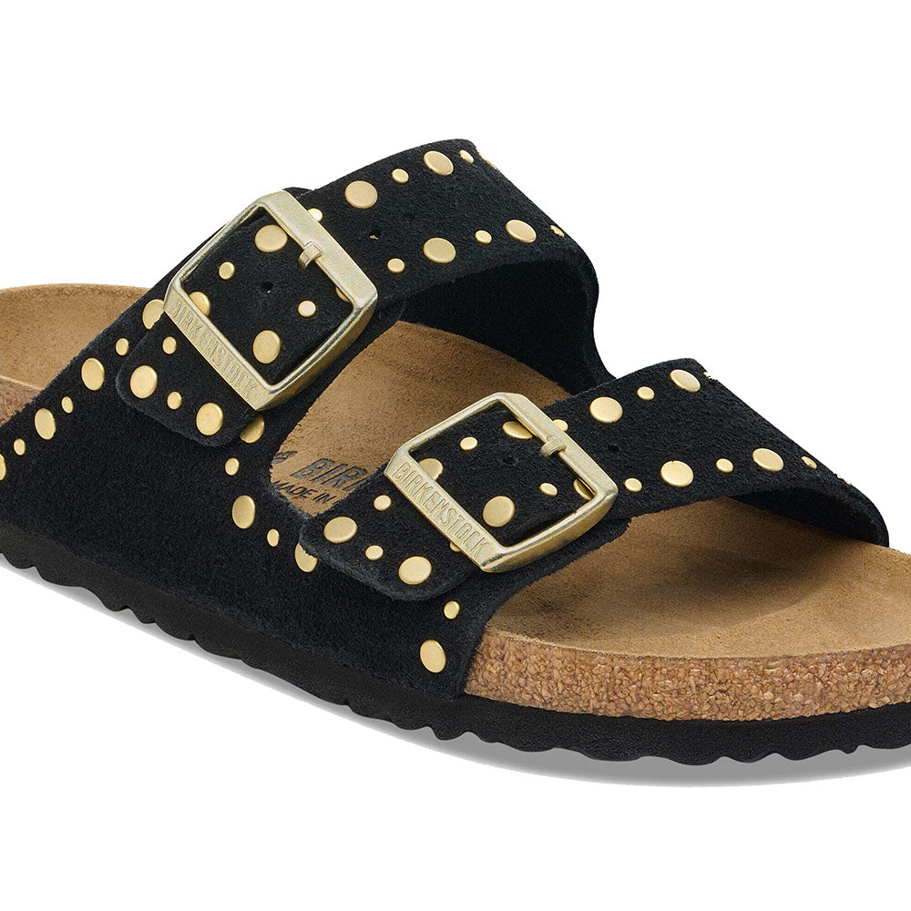ARIZONA RIVET BLACK SUEDE LEATHER