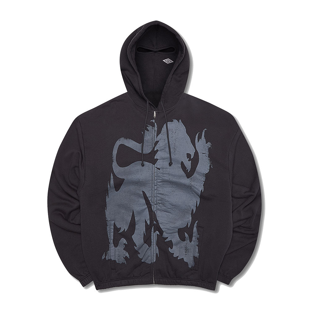 HERALDIC ZIP UP HOODIE