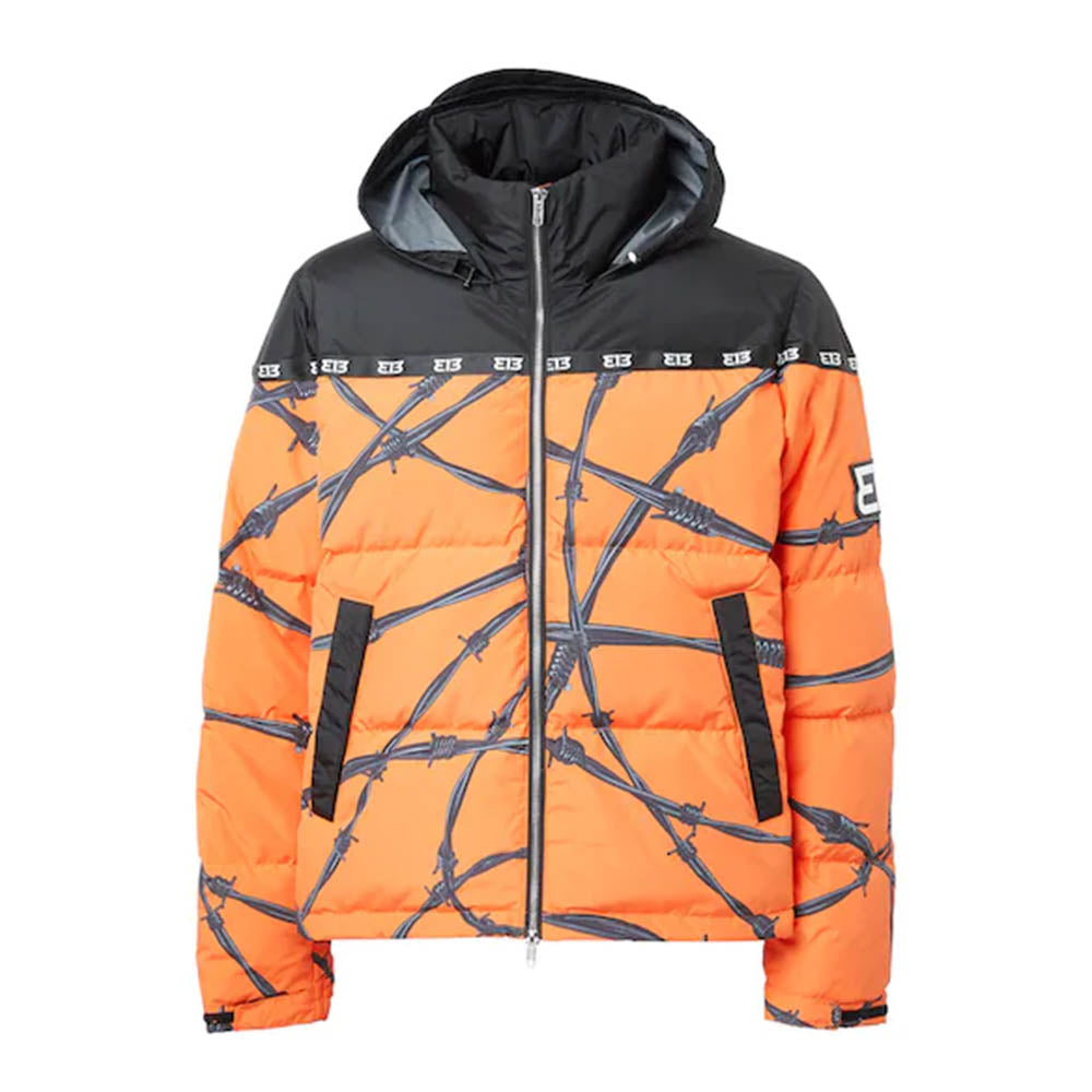 MEDIUM WEIGHT PUFFER JACKET BARBED WIRE