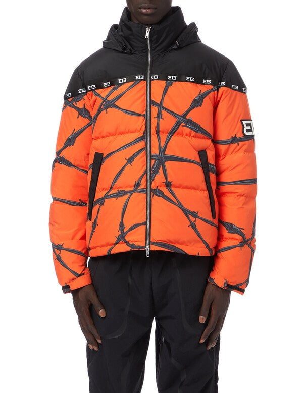 MEDIUM WEIGHT PUFFER JACKET BARBED WIRE