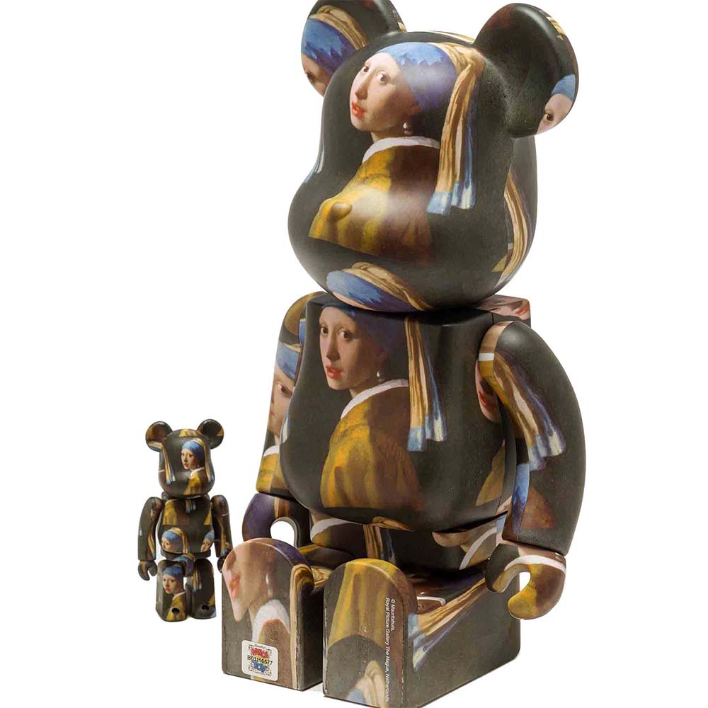 BEARBRICK 400% VERMEER GIRL WITH A PEARL EARRING 2-PACK