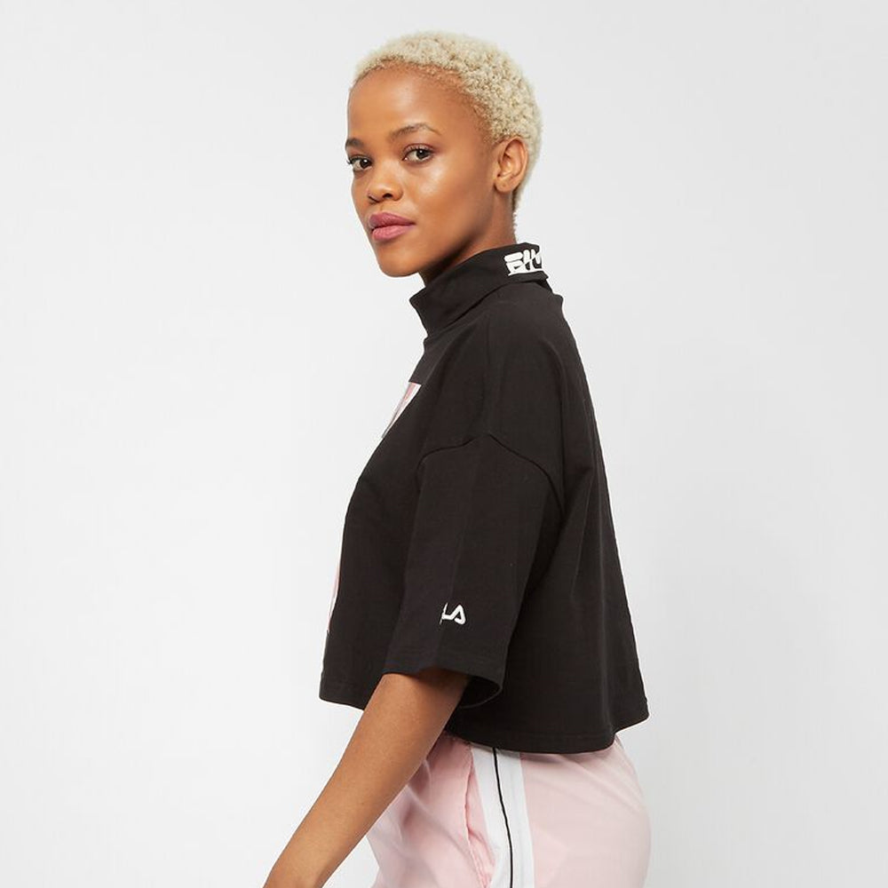 CARI CROPPED TURTLE NECK TEE