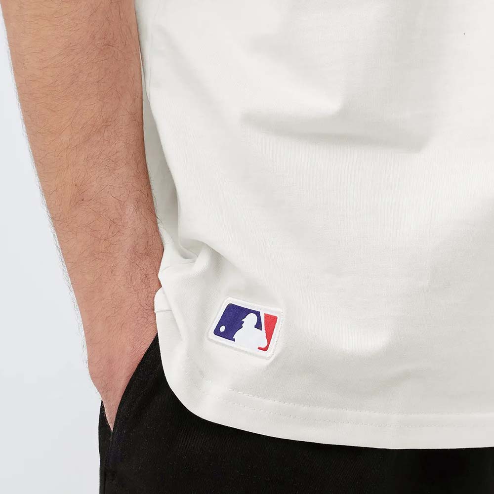 NEW YORK YANKEES LOGO OFF WHITE OVERSIZED T-SHIRT