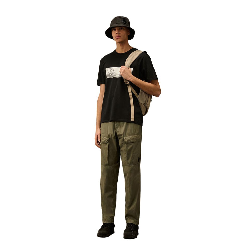 CP COMPANY｜ (24/1 Jersey Back Letter T-Shirt (18CMTS319 24/1 Jersey Back Letter T-Shirt | CPC USCA Online Store