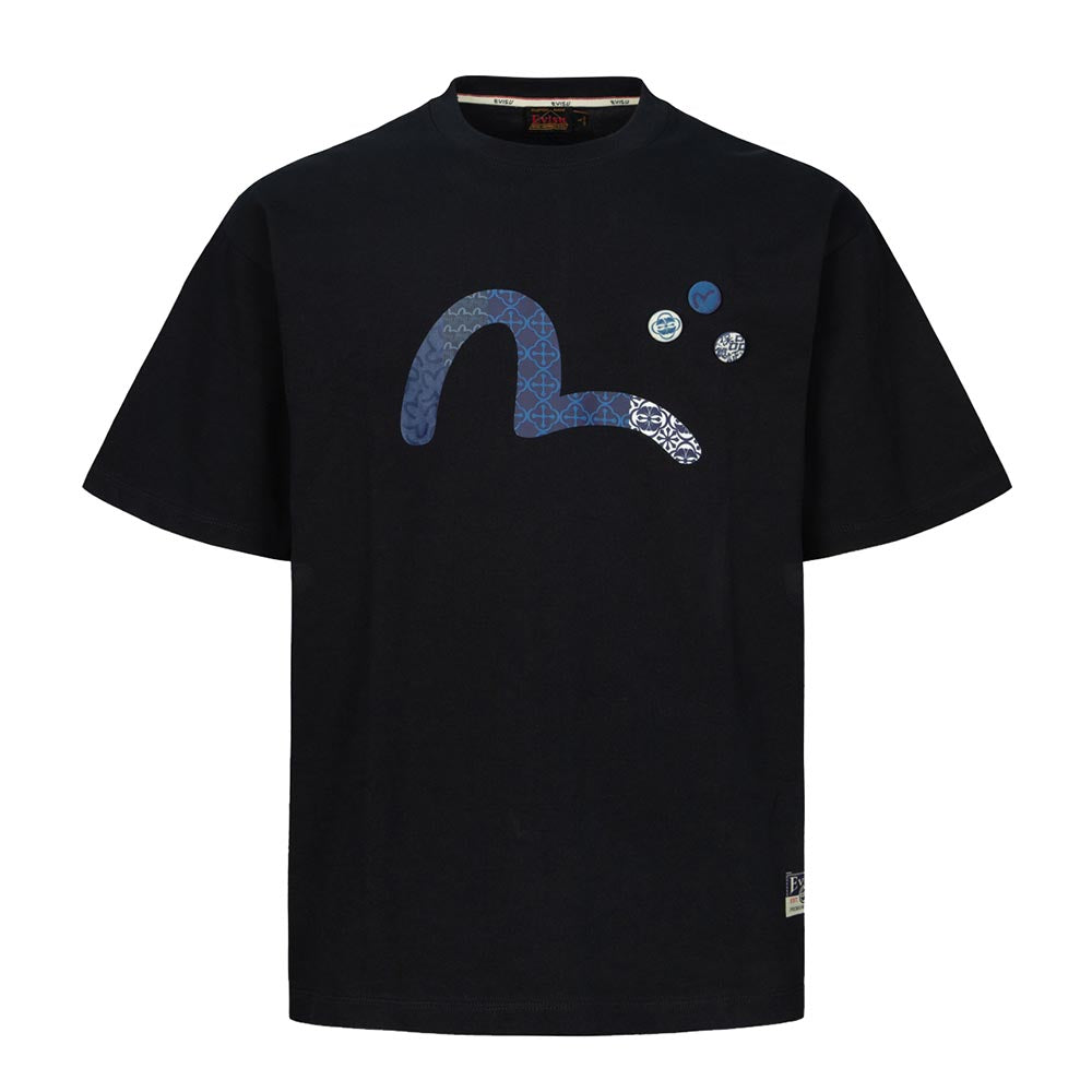 SEAGULL PRINT WITH PINS T-SHIRT