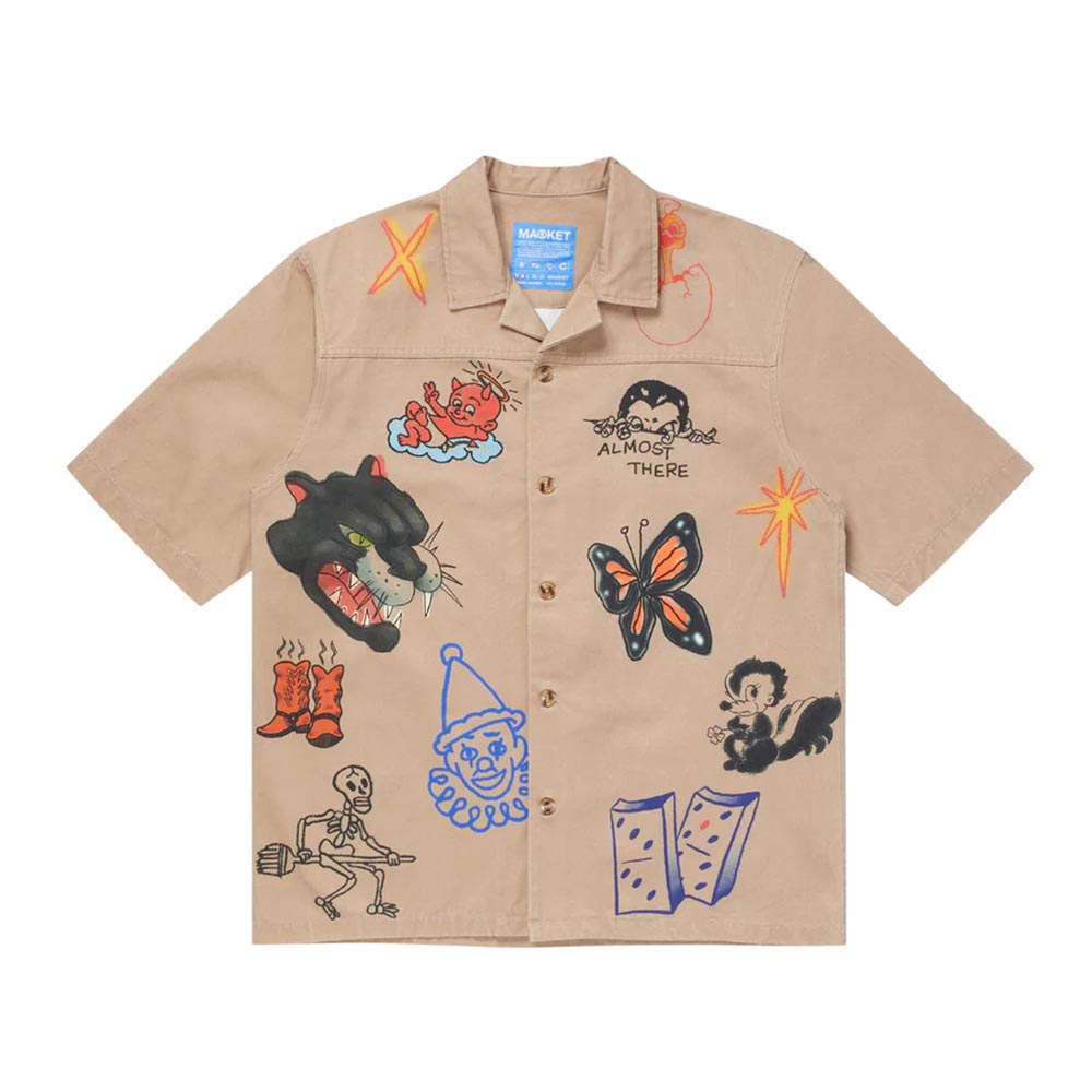 ALMOST THERE SS BUTTON UP SHIRT