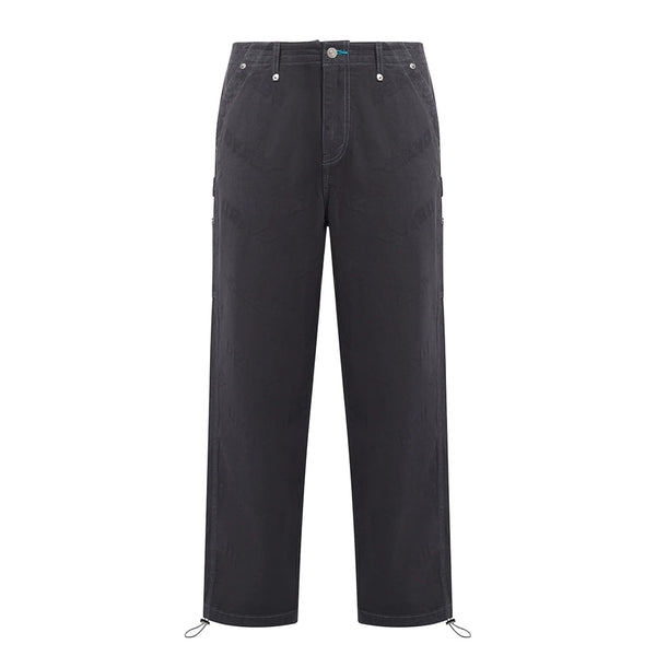 MULTI-EVISU & SEAGULL EMB CARGO PANTS