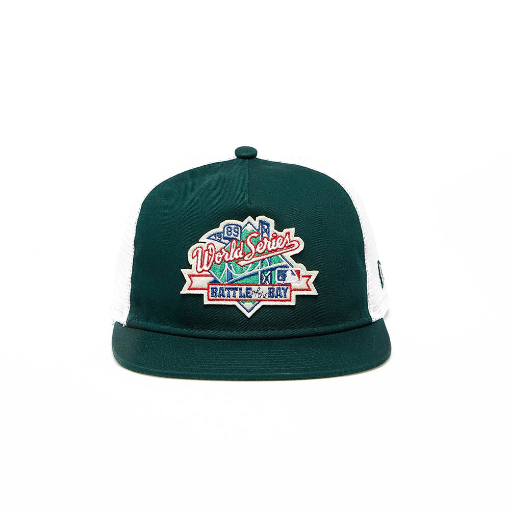 OAKLAND ATHLETICS COOPS SIDE PATCH GREEN GOLFER TRUCKER CAP