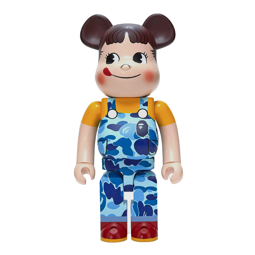 BEARBRICK 1000% BAPE X PEKO-CHAN BLUE