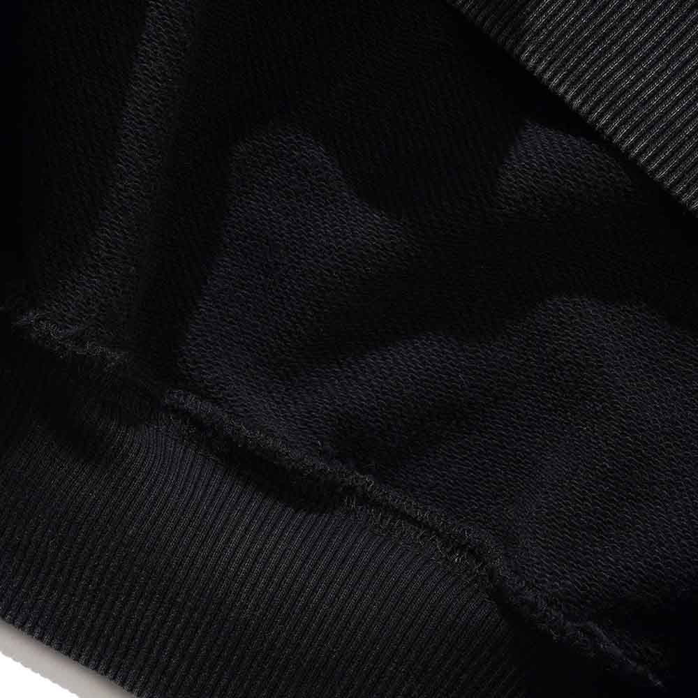 BASIC PULLOVER HOOD WASHED BLACK