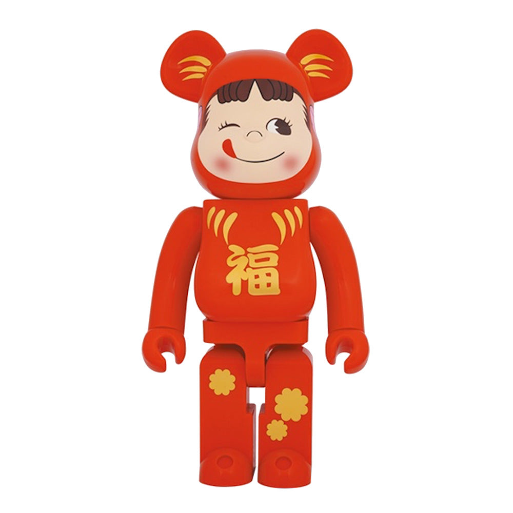 BEARBRICK 1000% DARUMA X PEKO-CHAN RED