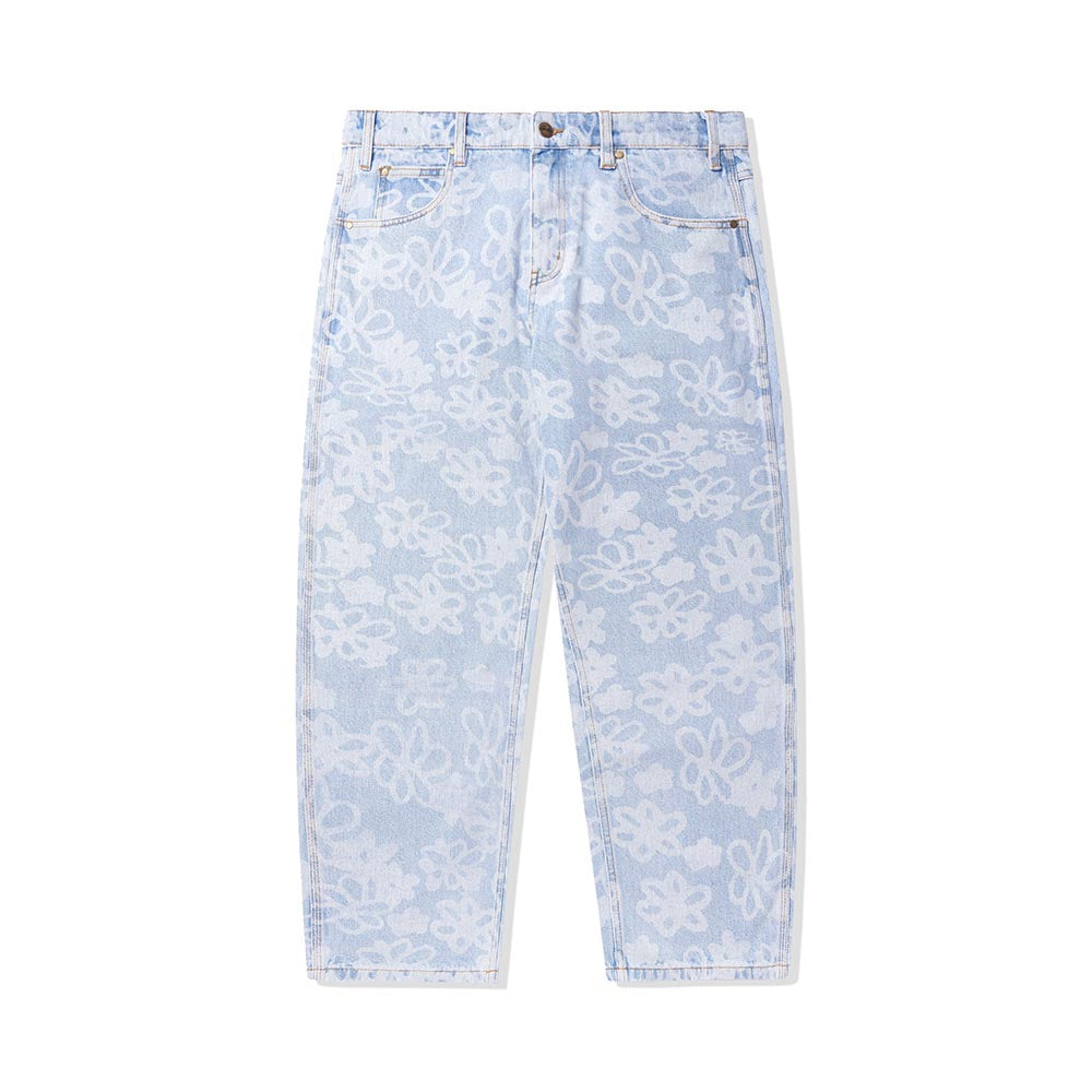 FLOWERS DENIM PANTS