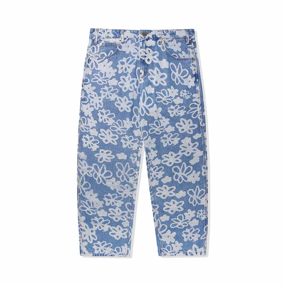 FLOWERS DENIM PANTS