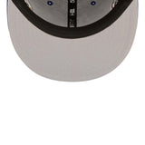 LA DODGERS COOPERSTOWN MULTI PATCH BLUE 59FIFTY FITTED CAP