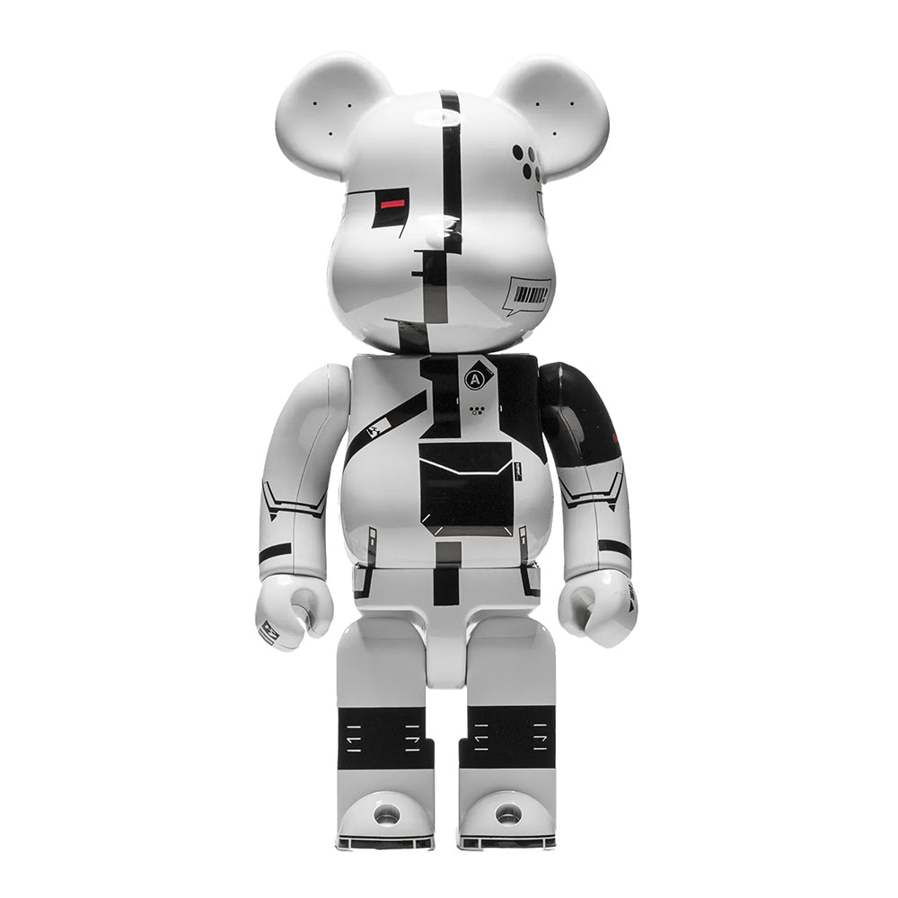 BEARBRICK 1000% ACRONYM WHITE CHROME