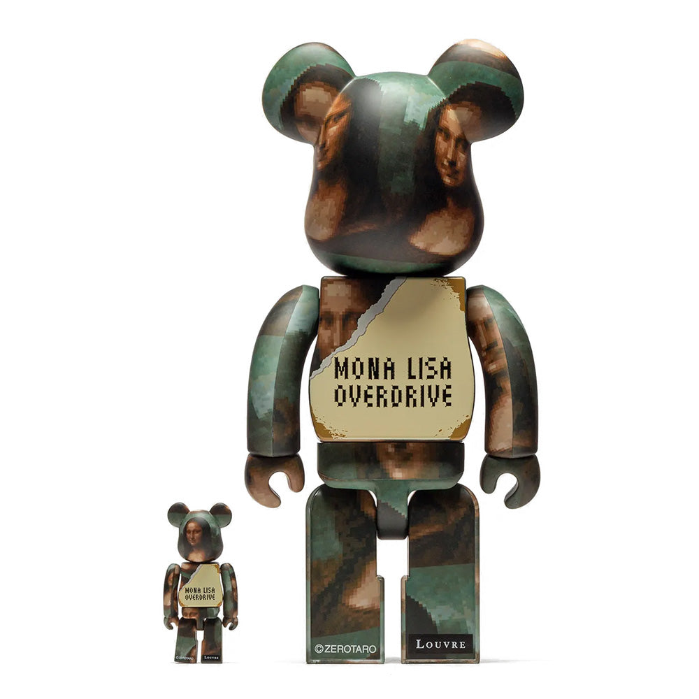 BEARBRICK 400% ZEROTARO MONA LISA OVERDRIVE 2-PACK