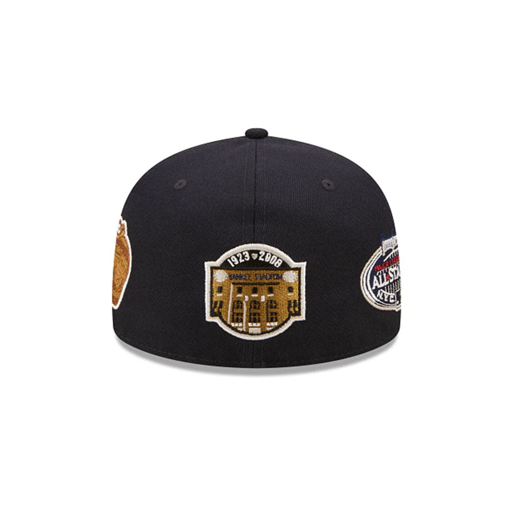 NEW YORK YANKEES COOPERSTOWN MULTI PATCH NAVY 59FIFTY FITTED CAP