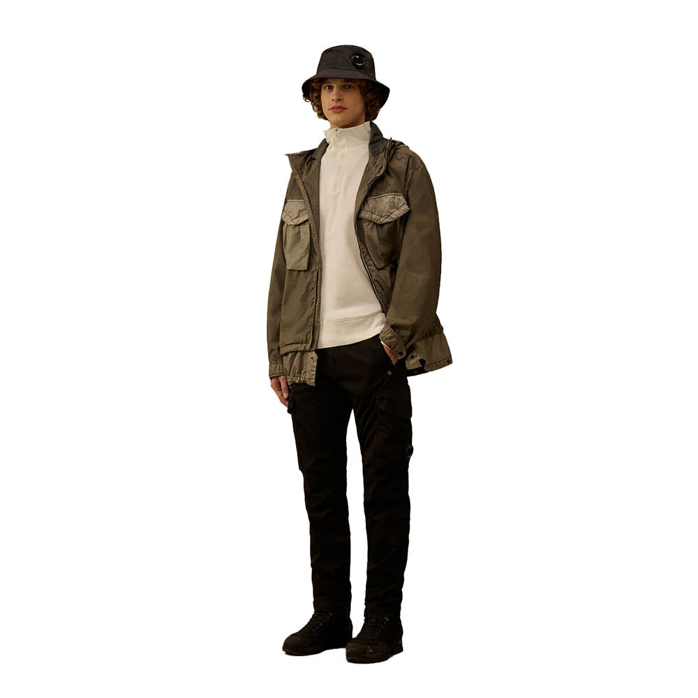 LIGHT FLEECE HALF ZIP LENS SWEATSHIRT