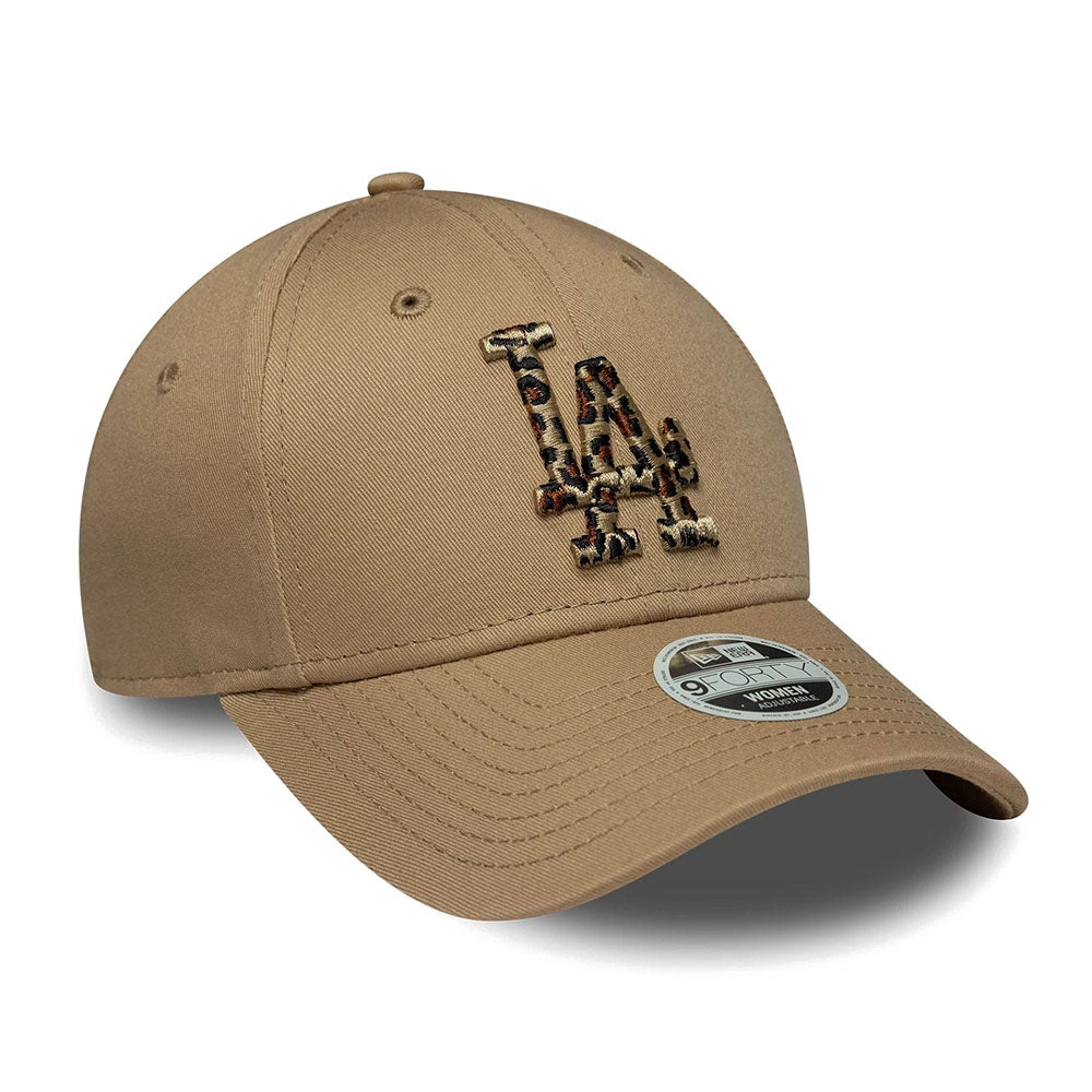 LA DODGERS WOMENS MLB ANIMAL INFILL BEIGE 9FORTY CAP