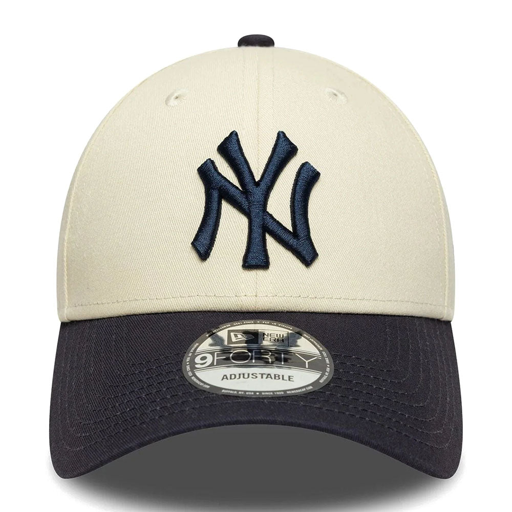 NEW YORK YANKEES COLOUR BLOCK CREAM 9FORTY ADJUSTABLE CAP