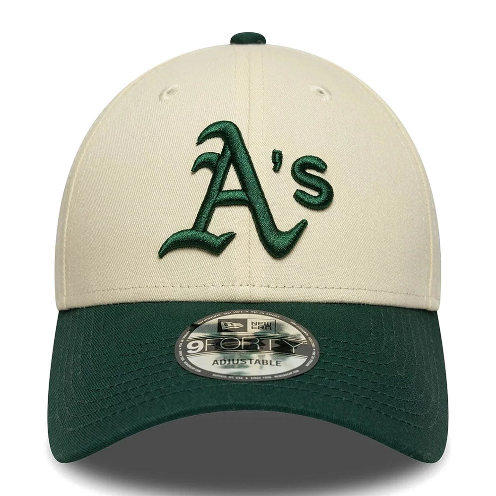 OAKLAND ATHLETICS COLOUR BLOCK CREAM 9FORTY ADJUSTABLE CAP